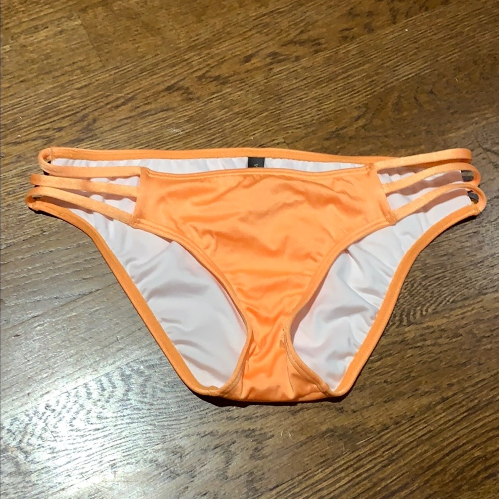 New orange strappy bikini bottoms